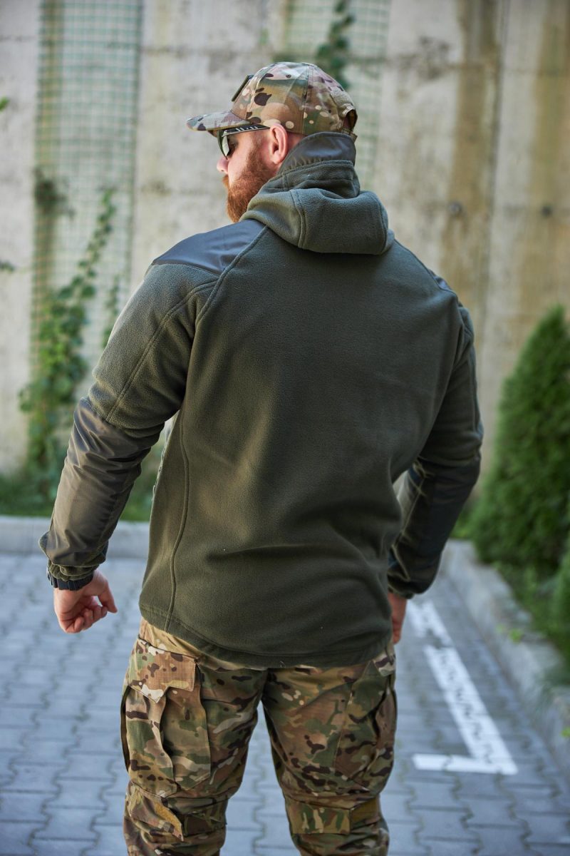 Кофта флісова Shark Skin Militay Olive (олива) - Зображення 4