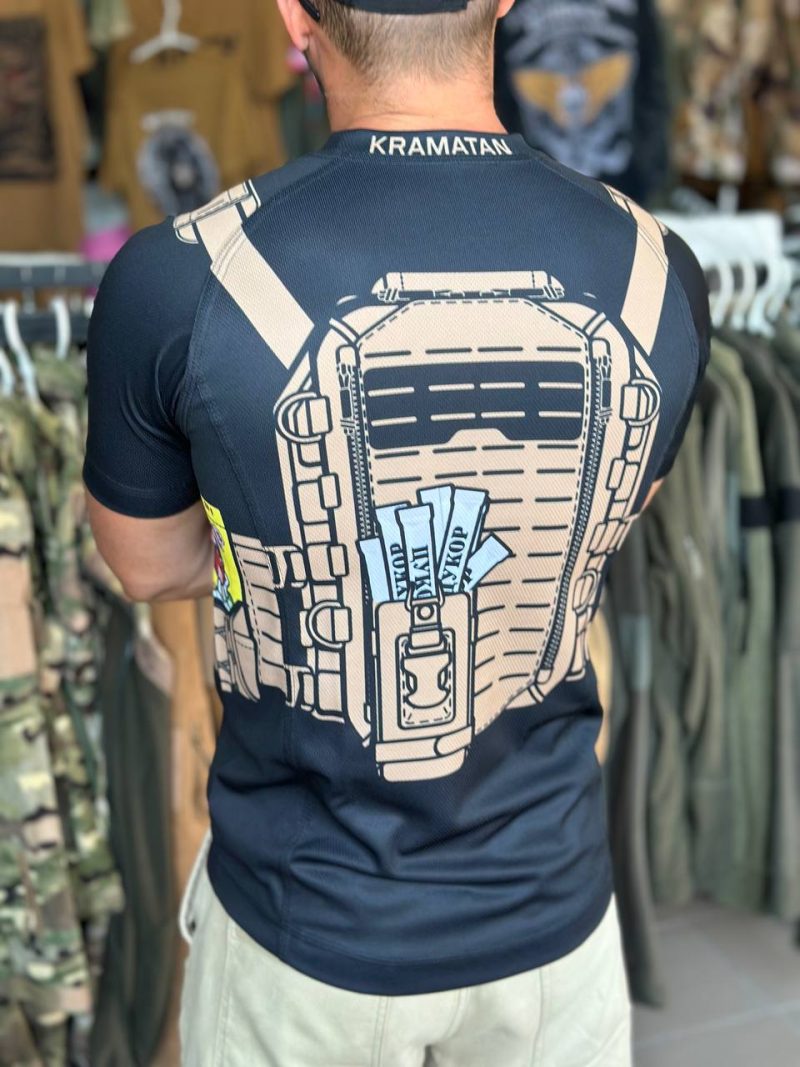 Футболка БРОНІК Н.З. ЧОРНИЙ | KRAMATAN Tactical Design - Зображення 2
