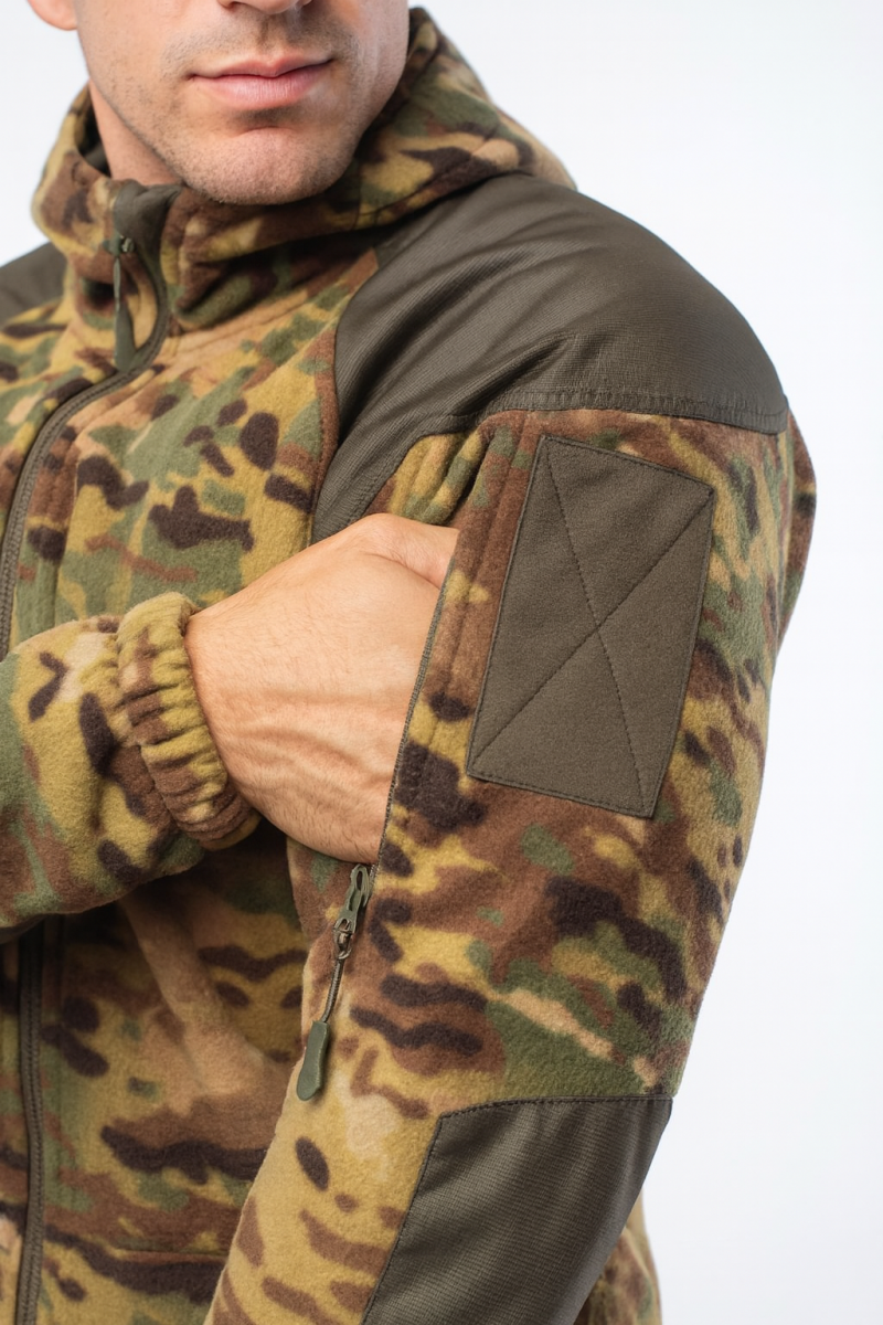Кофта флісова Shark Skin Military Multicam (мультикам) - Зображення 2
