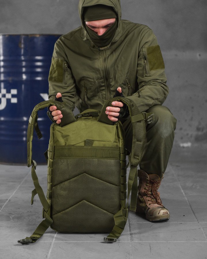Рюкзак тактичний олива 45л 800d usa - Зображення 4