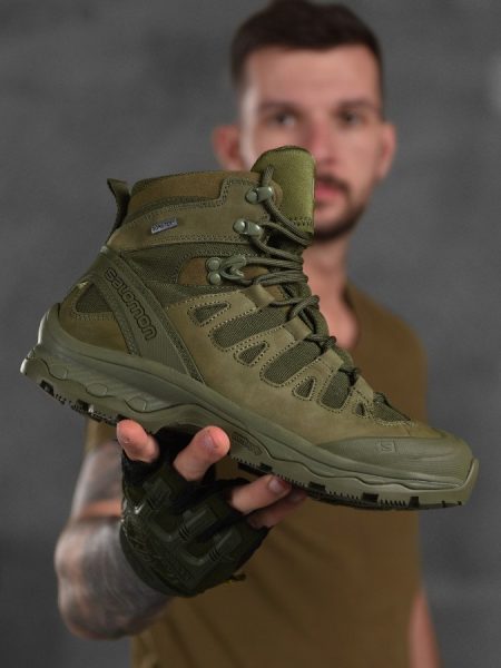 Берці тактичні salomon quest 4d gtx forces 2 олива