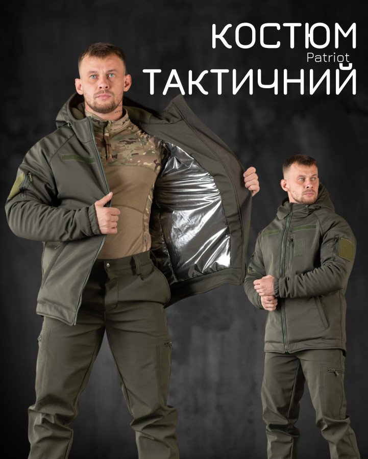 Зимовий тактичний костюм gamma gen2 олива - Зображення 11