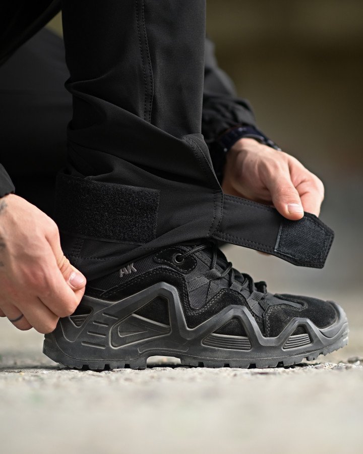 Еластичний тактичний костюм agony чорний - Зображення 2