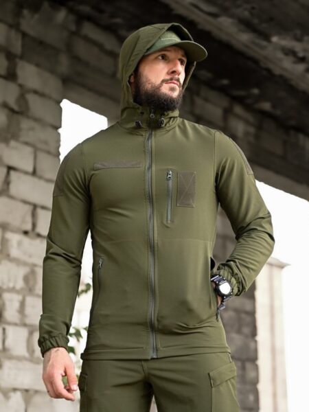 Еластичний тактичний костюм agony оливковий
