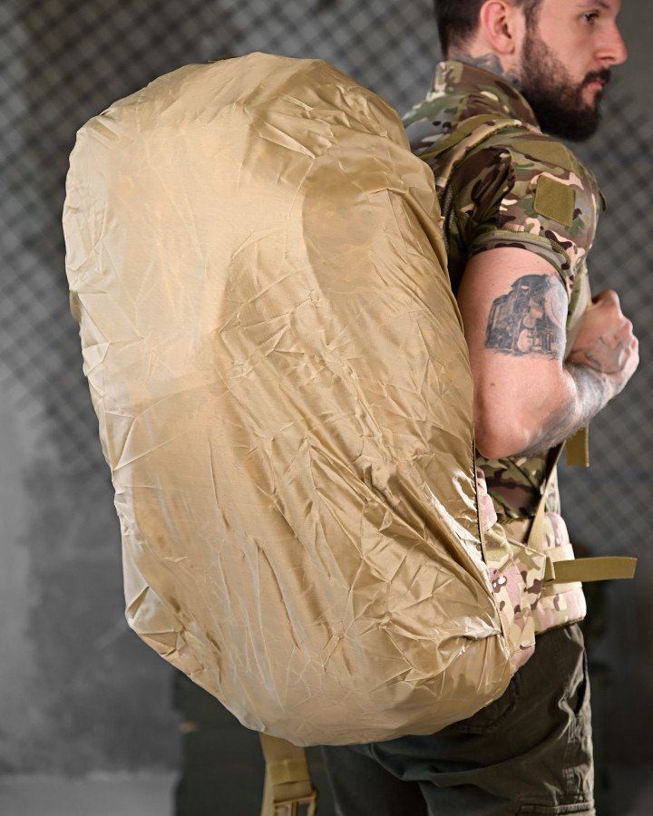 Тактичний рюкзак з металевим каркасом на 100 літрів. каркасний рюкзак мультикам - Зображення 5