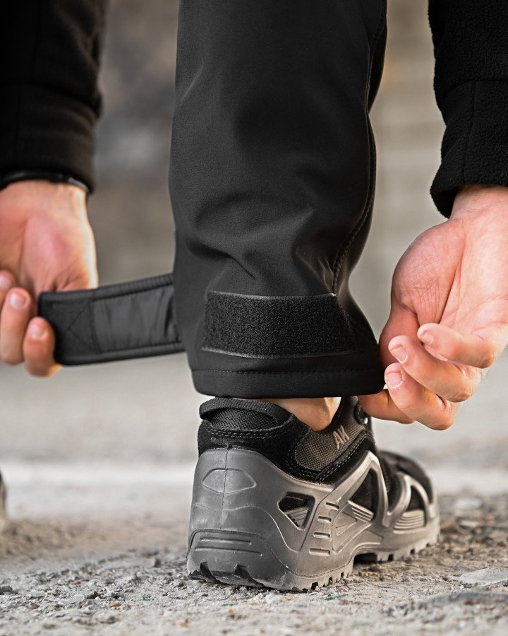 Зимові тактичні штани софтшел revision чорні - Зображення 9