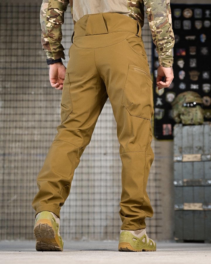 Тактичні штани софтшел draft висока талія кайот - Зображення 2