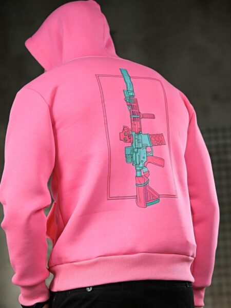 Мілітарі худі на флісі genesis m14 pink