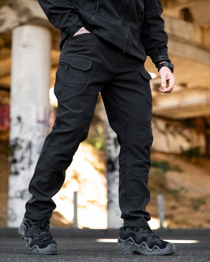 Міські тактичні штани maximus софтшел black - Зображення 6