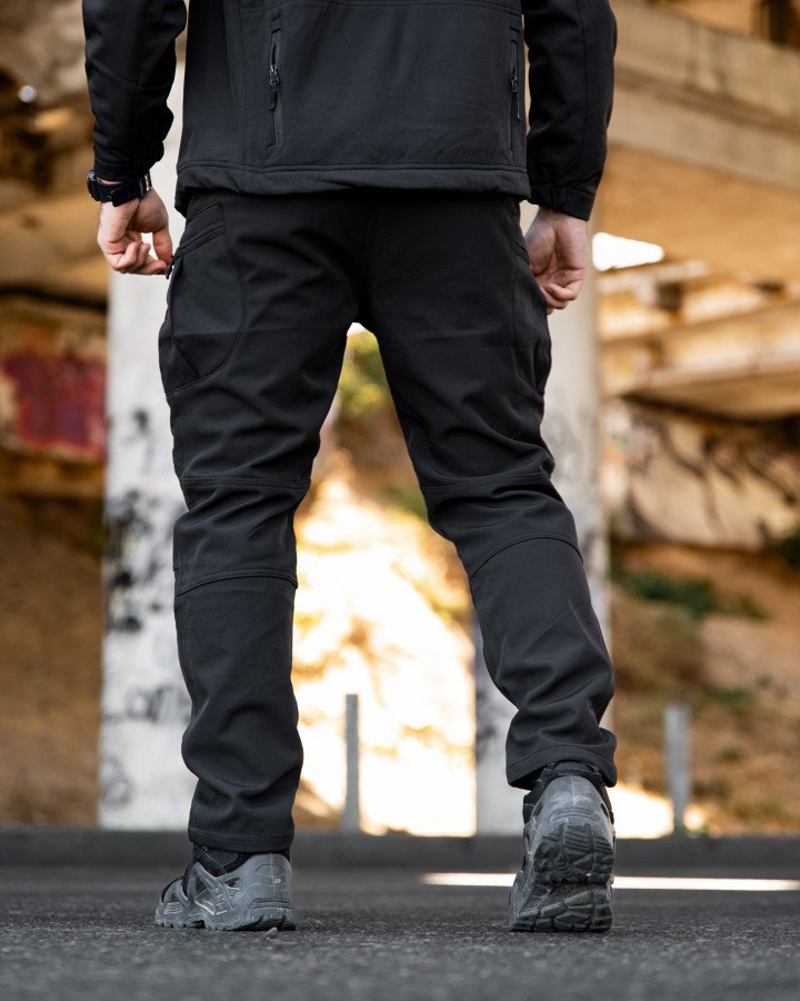 Міські тактичні штани maximus софтшел black - Зображення 5