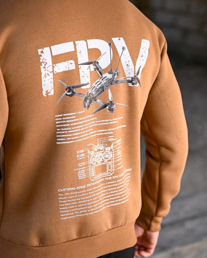 Мілітарі худі на флісі genesis fpv койот - Зображення 3