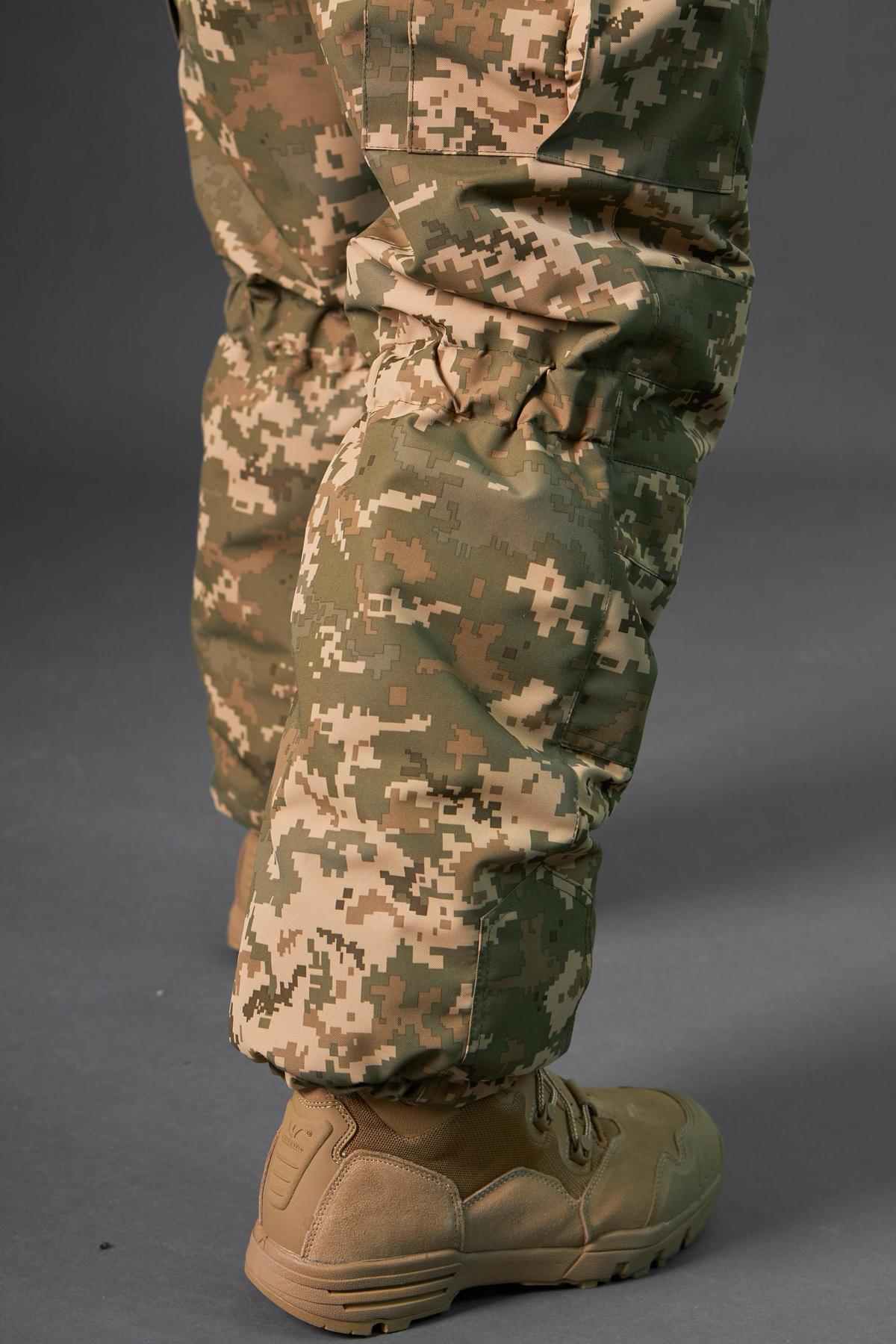 Штани зимові Taslan піксель ЗСУ на підтяжках, до -15*С - Зображення 2