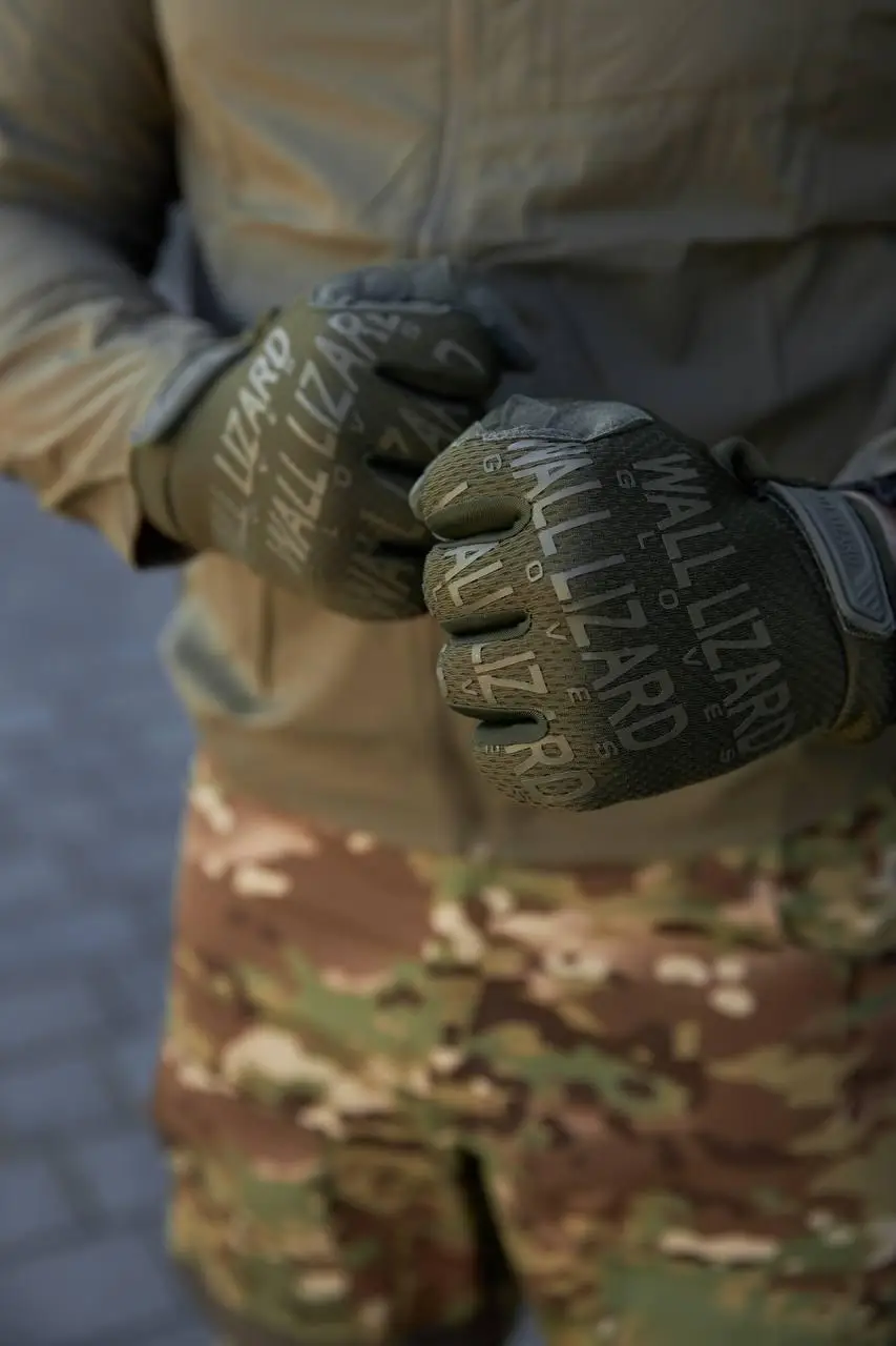 Рукавиці повнопалі тактичні WALLIZARD Olive - Зображення 5