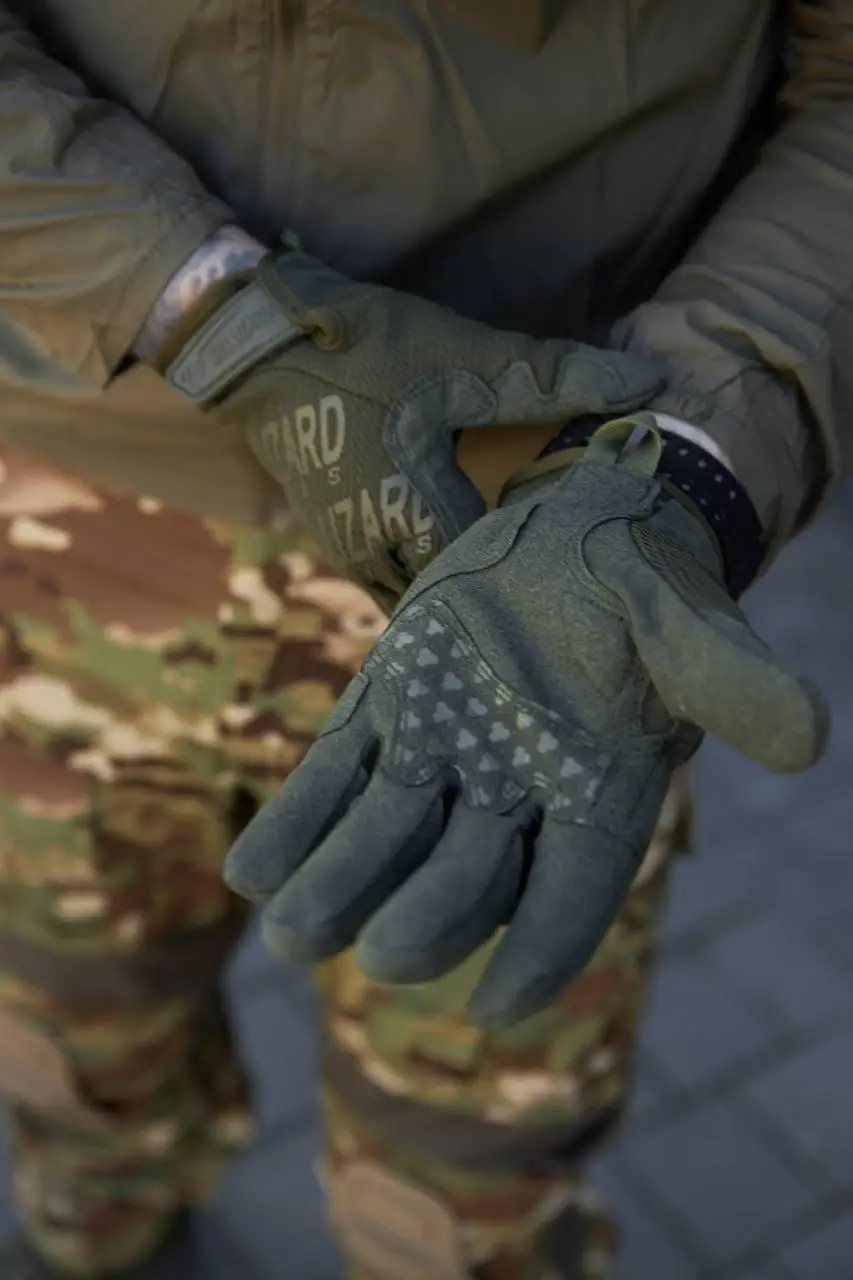 Рукавиці повнопалі тактичні WALLIZARD Olive - Зображення 4