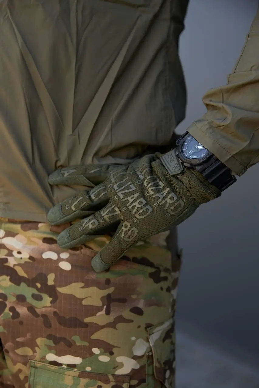 Рукавиці повнопалі тактичні WALLIZARD Olive - Зображення 2