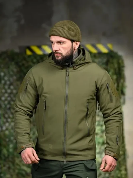 Куртка Softshell Silver Knight Windstoper олива
