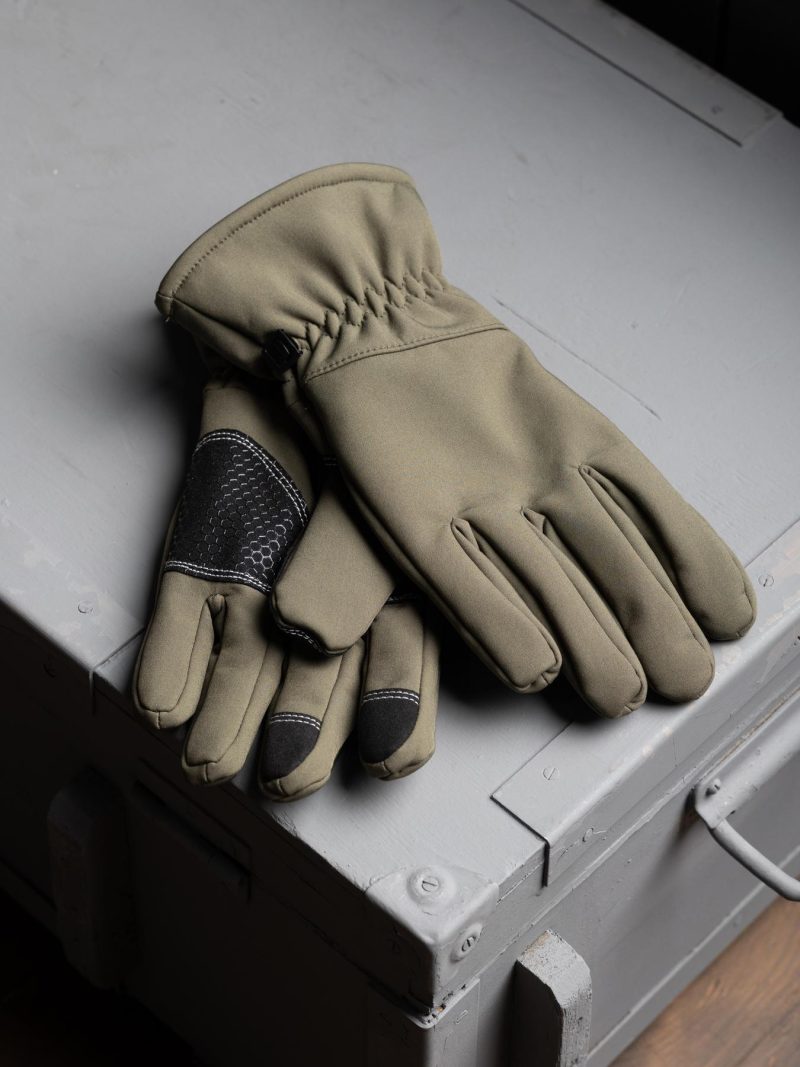 Тактичні військові зимові теплі рукавиці Soft Shell на флісі Олива - Зображення 2