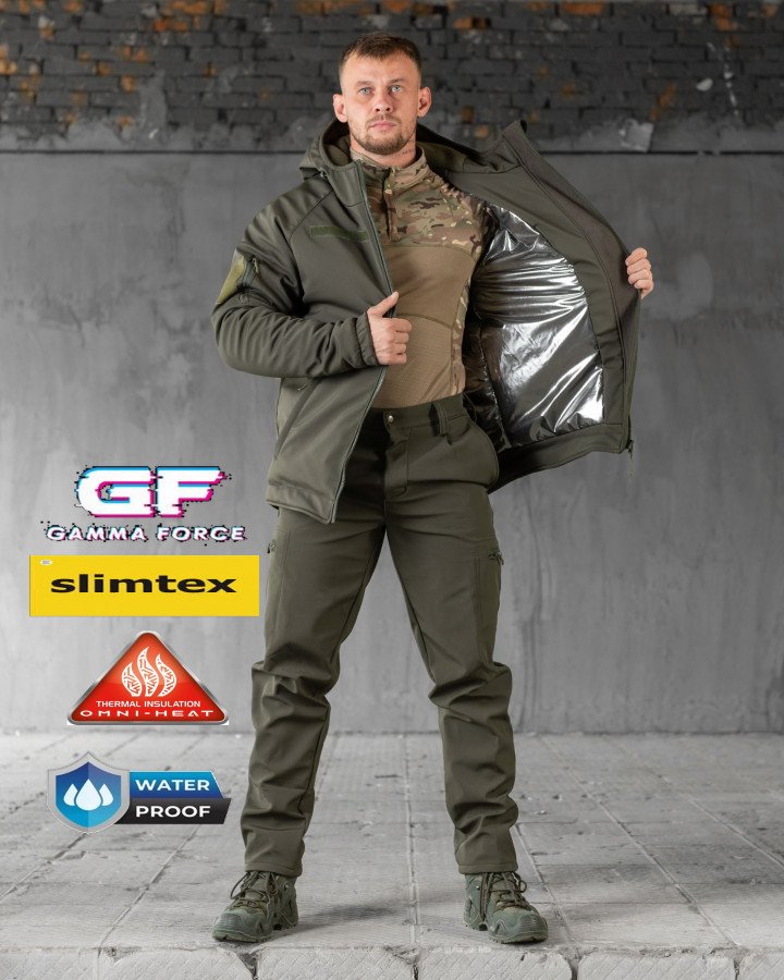 Зимовий тактичний костюм gamma gen2 олива
