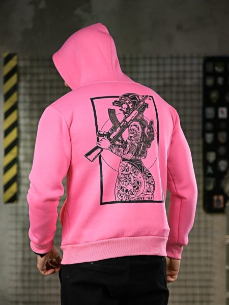 Мілітарі худі на флісі genesis ak47 pink