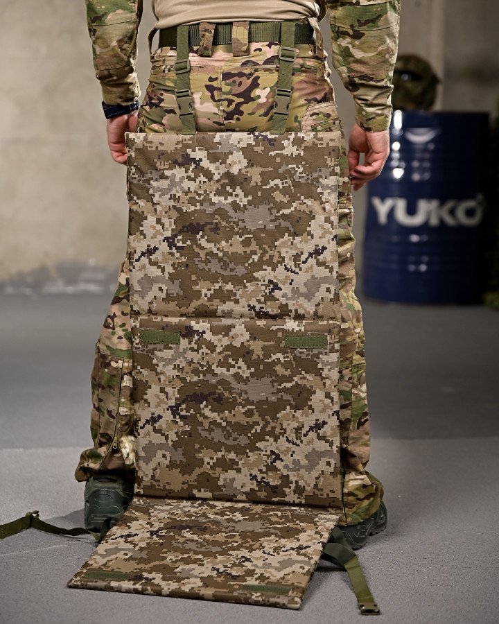 Сидушка тройна каремат тактичний з кріпленням на рпс піксель