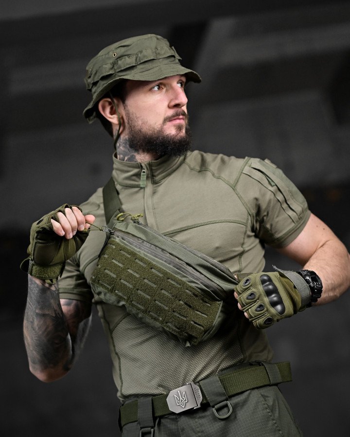 Тактична сумка поясна obio oliva