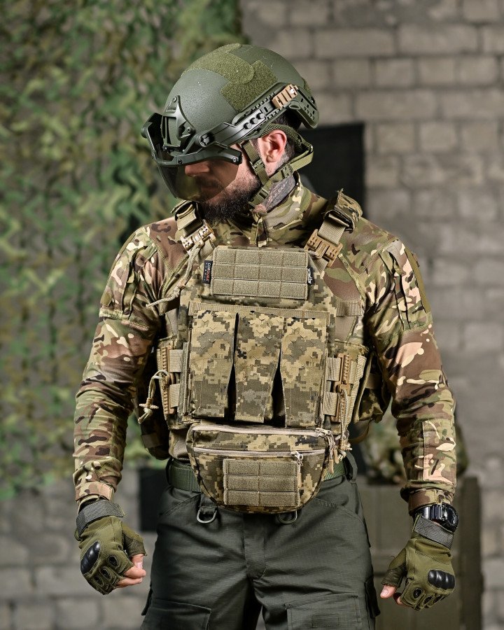 Плитоноска 4 точки скидання attack premium піксель