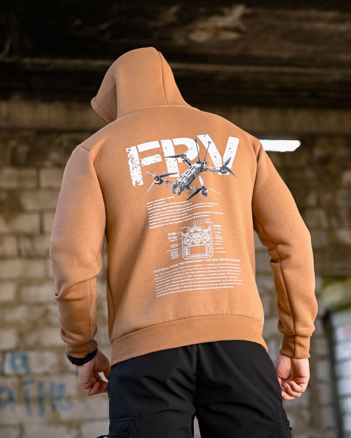 Мілітарі худі на флісі genesis fpv койот