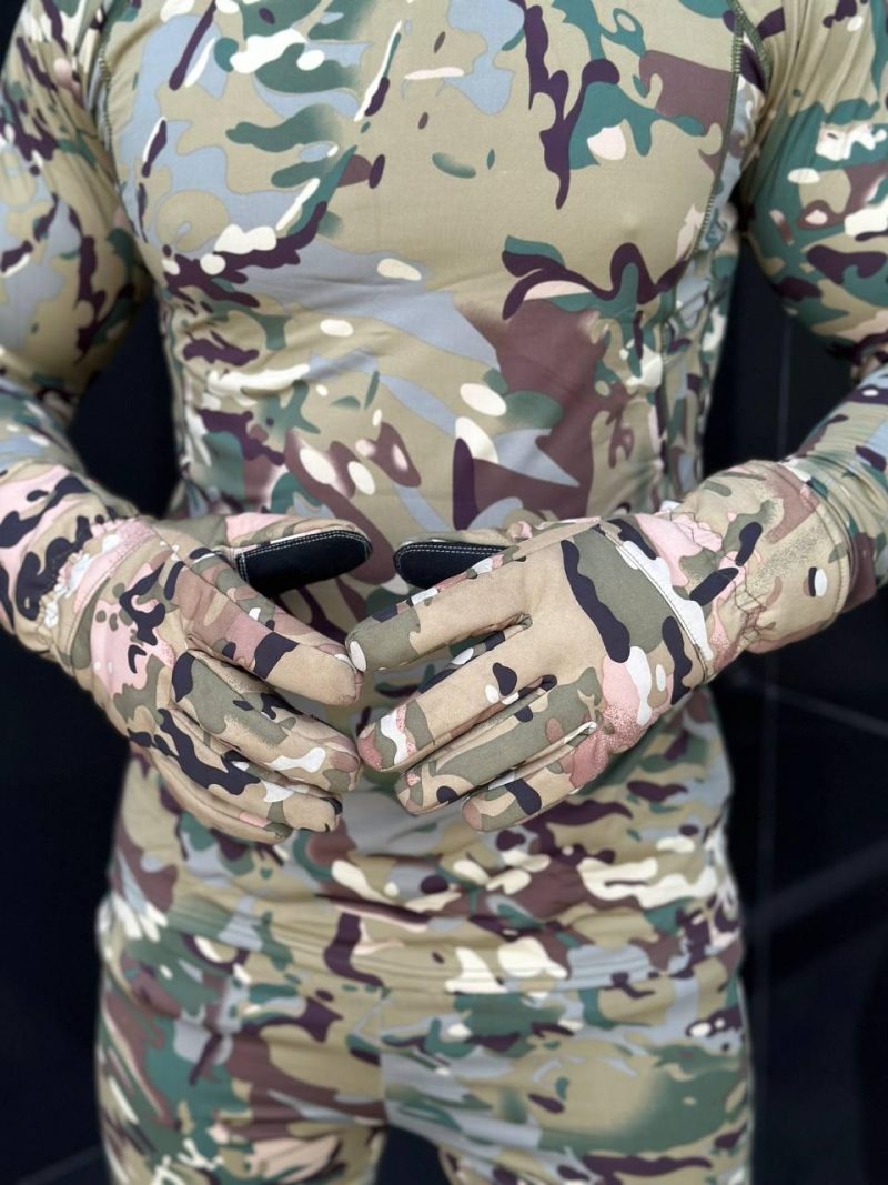 Тактичні військові зимові теплі рукавиці Soft Shell на флісі Мультикам - Зображення 3