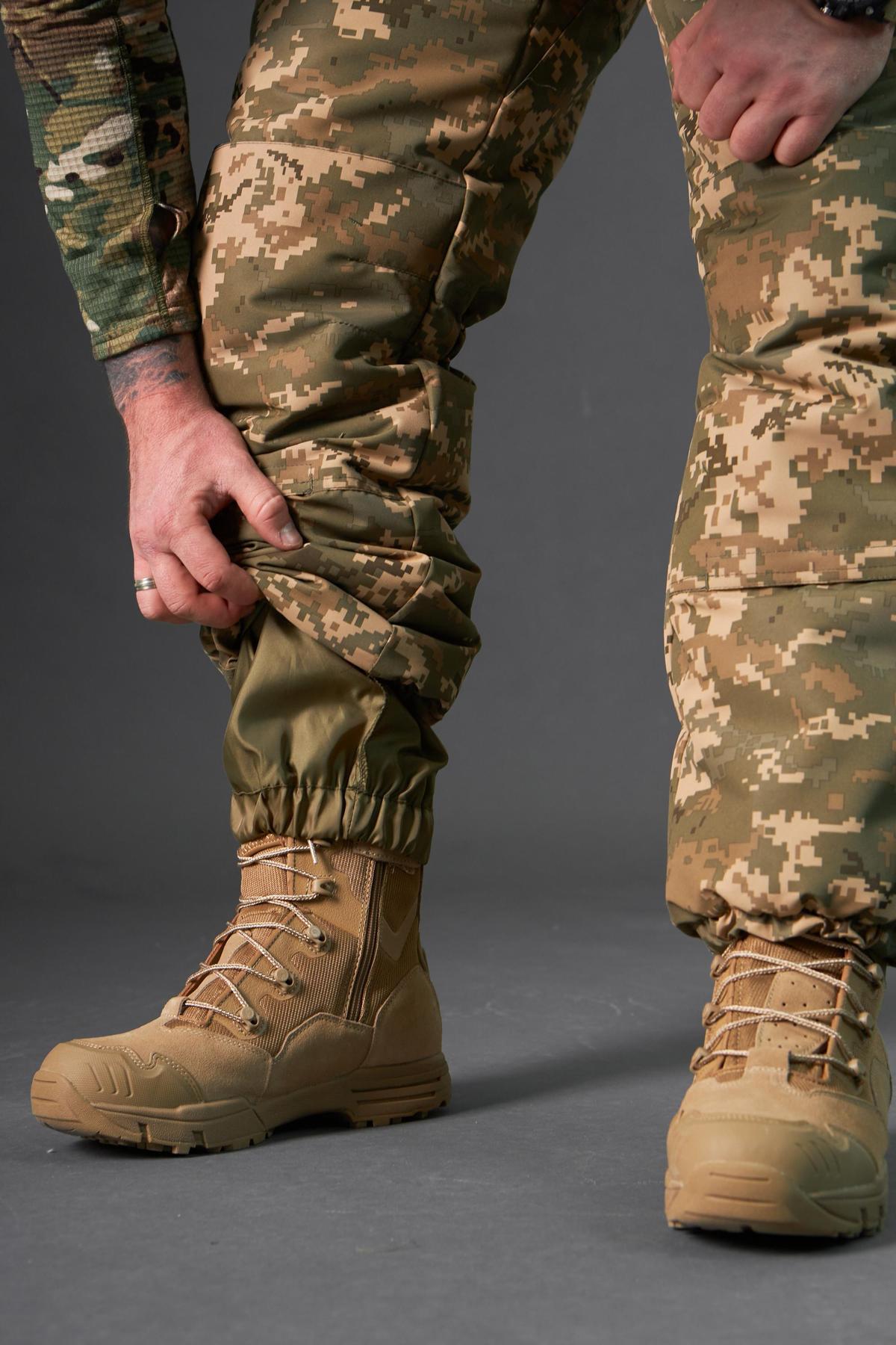 Штани зимові Taslan піксель ЗСУ на підтяжках, до -15*С - Зображення 7