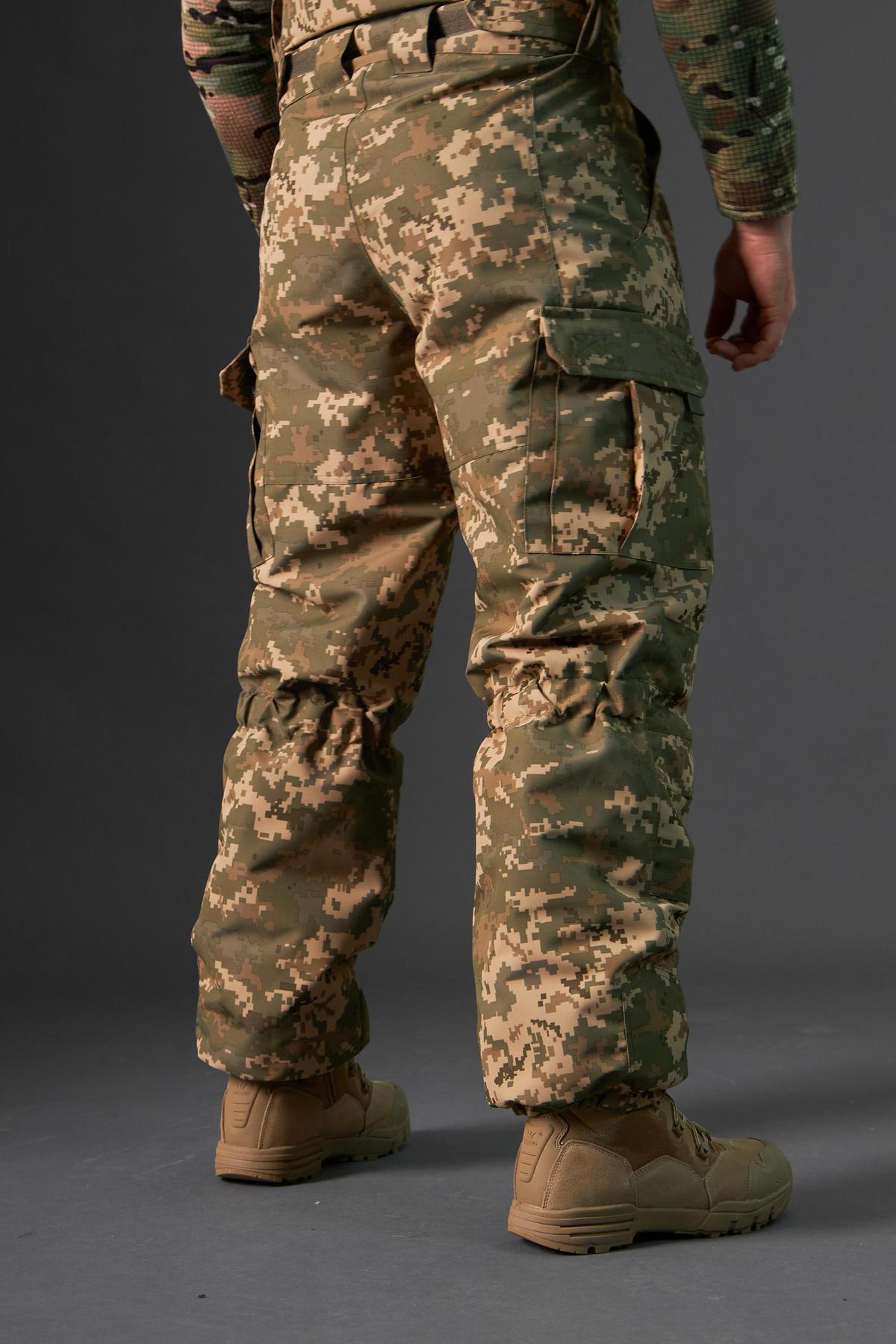 Штани зимові Taslan піксель ЗСУ на підтяжках, до -15*С - Зображення 9