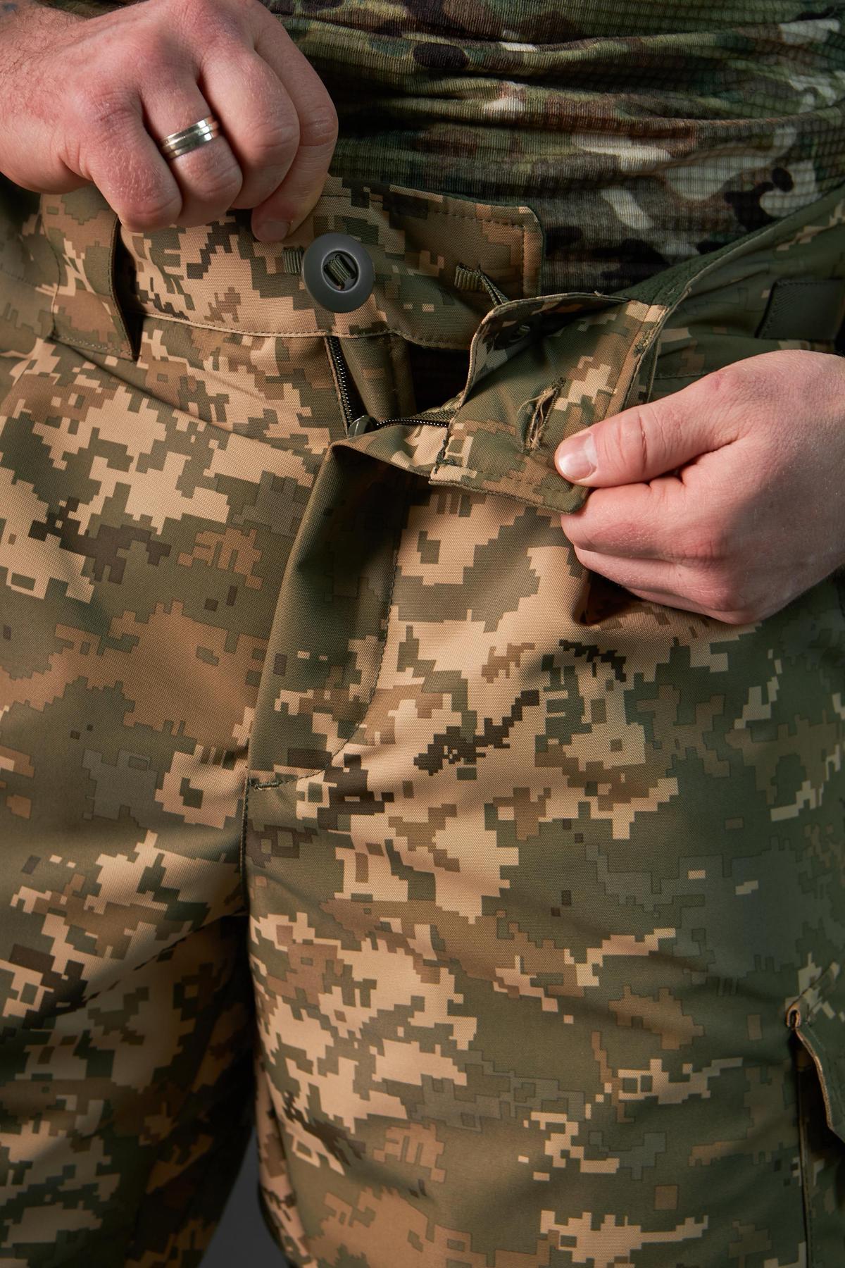 Штани зимові Taslan піксель ЗСУ на підтяжках, до -15*С - Зображення 11