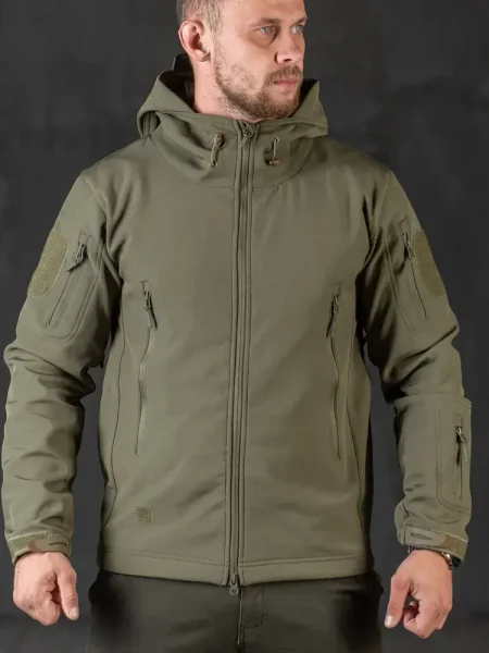 Куртка Softshell Silver Knight Windstoper олива