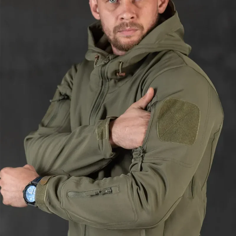 Куртка Softshell Silver Knight Windstoper олива - Зображення 4