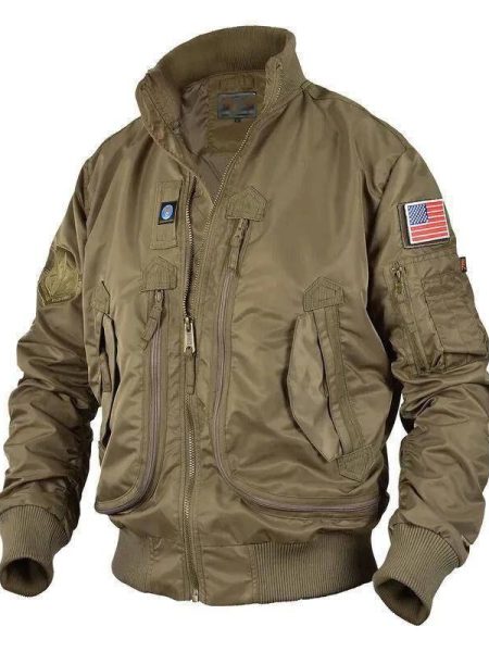Тактична військова демісезонна куртка Бомбер AIR Forces Койот
