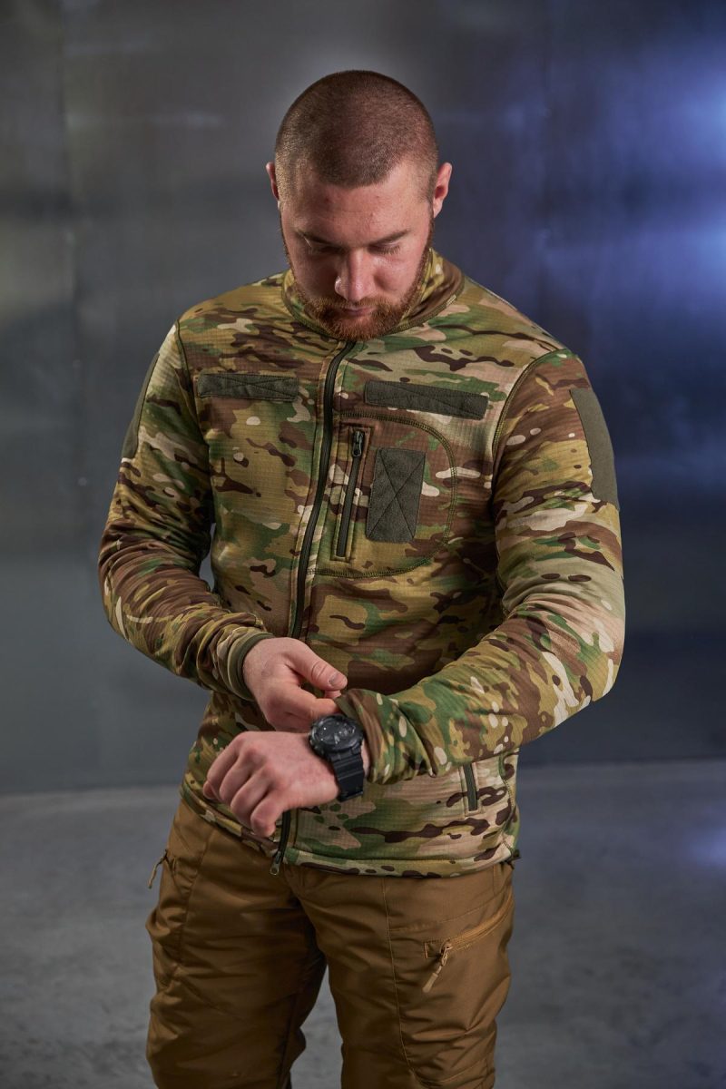 Флісова кофта вафелька мультикам Military - Зображення 9
