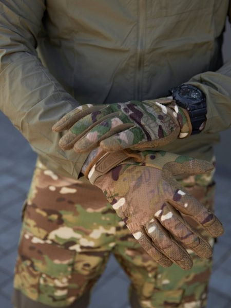 Рукавиці повнопалі тактичні WALLIZARD Multicam