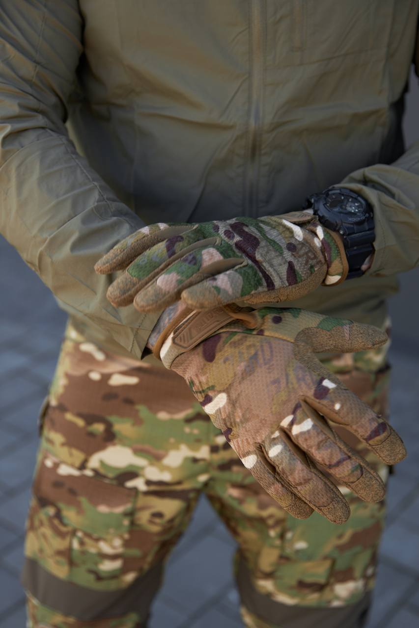 Рукавиці повнопалі тактичні WALLIZARD Multicam