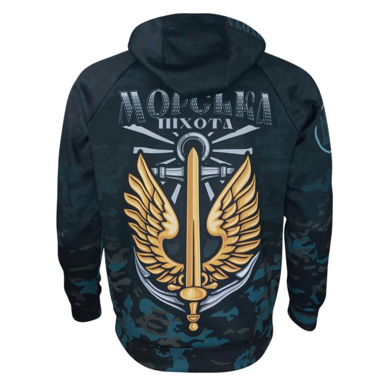 Худі МОРСЬКА ПІХОТА Dark Aqua | KRAMATAN Tactical Design