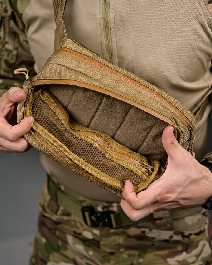 Тактичний поясний сумка laberis койот - Зображення 6