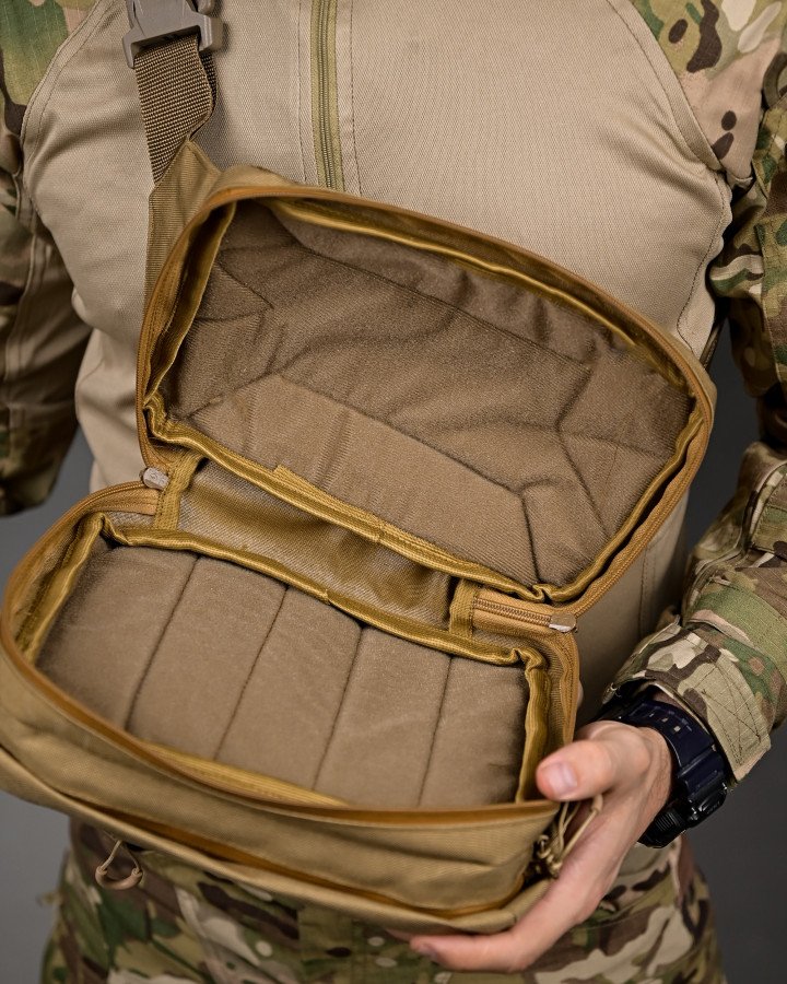 Тактичний поясний сумка laberis койот - Зображення 5