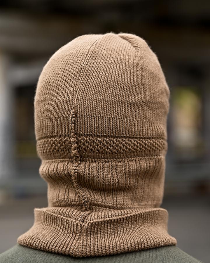 Шапка-балаклава в‘язана койот - Зображення 3