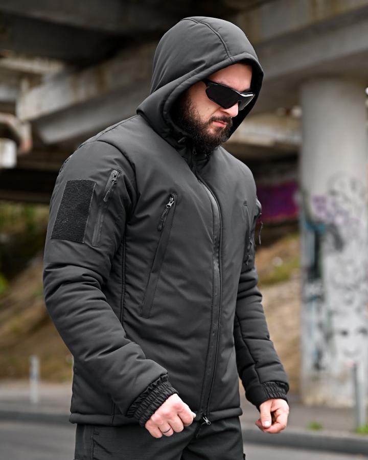 Зимова тактична куртка гур omniheat чорна - Зображення 3