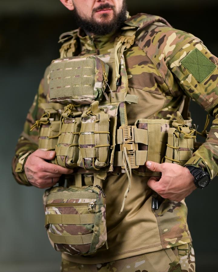 Плитоноска attack 4 точки швидкий скидання з нашивником - Зображення 9