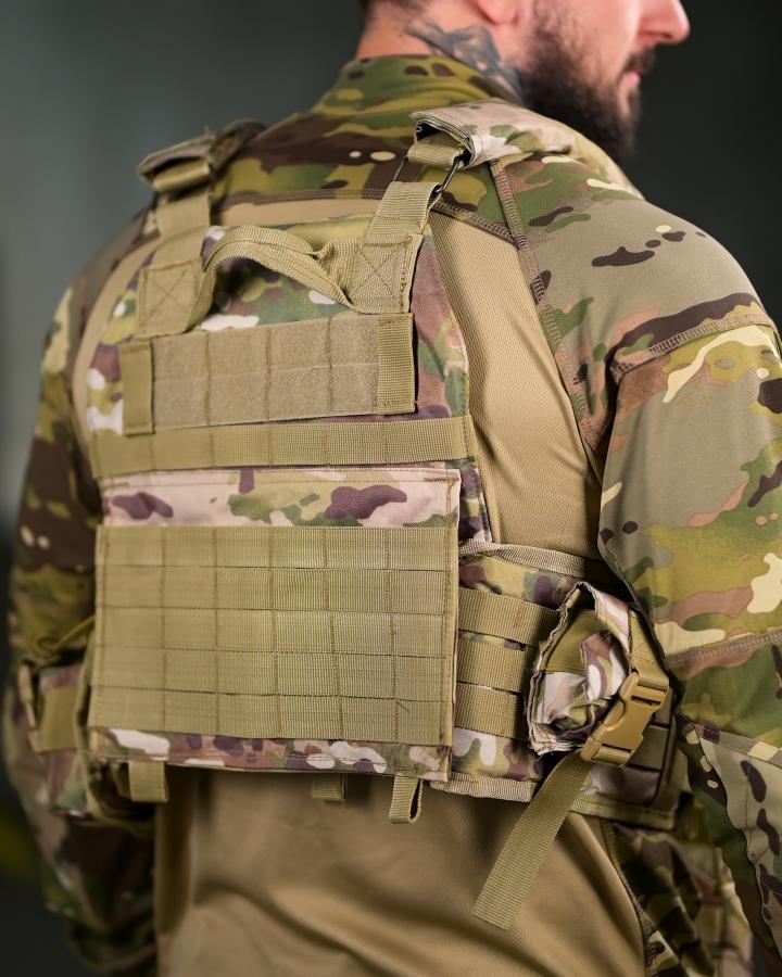 Плитоноска attack 4 точки швидкий скидання з нашивником - Зображення 6