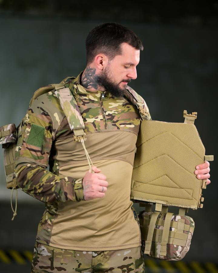 Плитоноска attack 4 точки швидкий скидання з нашивником - Зображення 3