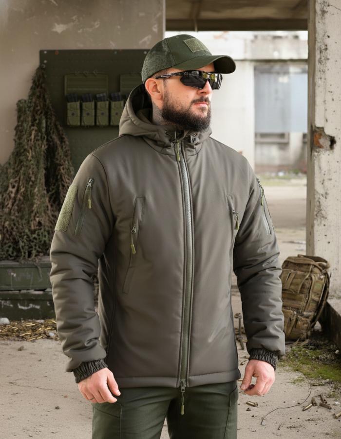 Зимова тактична куртка гур omniheat олива - Зображення 9