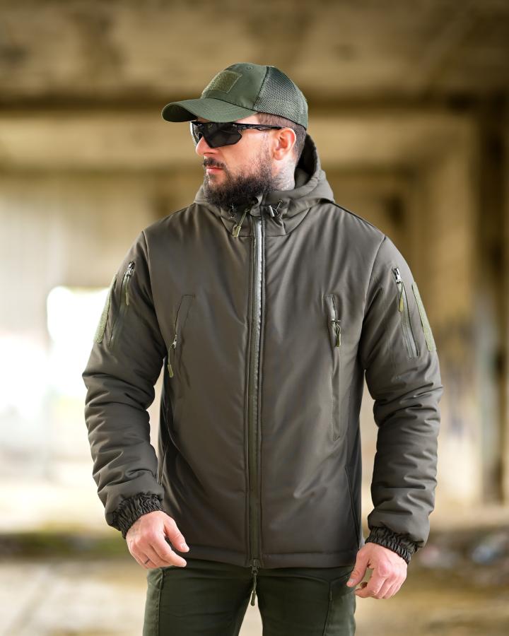 Зимова тактична куртка гур omniheat олива - Зображення 7