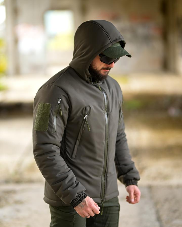 Зимова тактична куртка гур omniheat олива - Зображення 4