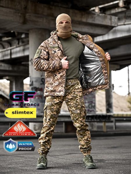 Зимовий тактичний костюм gamma gen2піксель
