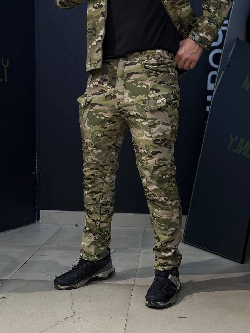 Костюм Утеплений Soft Shell Мультикам на флісі Qutdoor Equipment - Зображення 6